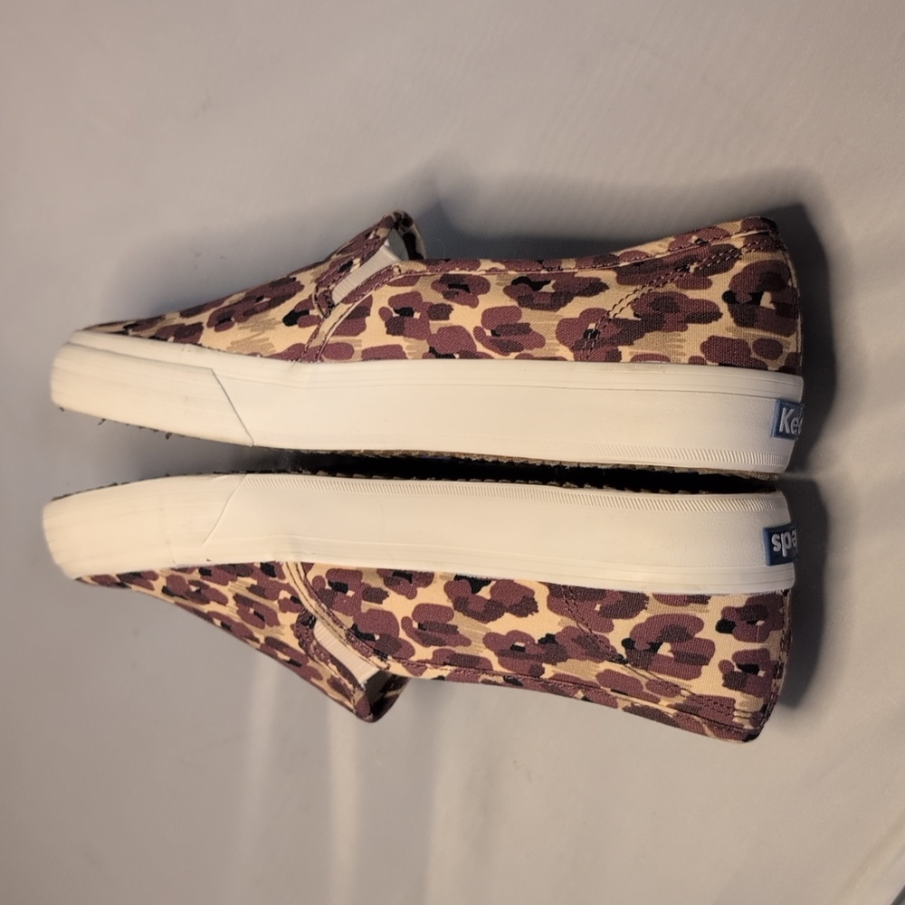 Keds x Elizabeth and James Leopard Print Double Decker Canvas Slip on Sn… Size 9 - Picture 5 of 14
